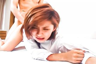 Flirty Asian babe dressed as a schoolgirl is fucked hard - AllJapanesePass