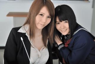 Tokyo-Hot n0925 Sexy black pantyhose on legs Lesson After School Maki Koizumi Mai Araki